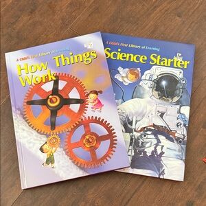 Children's Educational Book Set - How Things Work & Science Starter